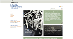 Desktop Screenshot of memoryconnection.org