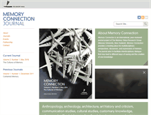 Tablet Screenshot of memoryconnection.org